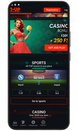 Скриншот приложения Pin Up 1